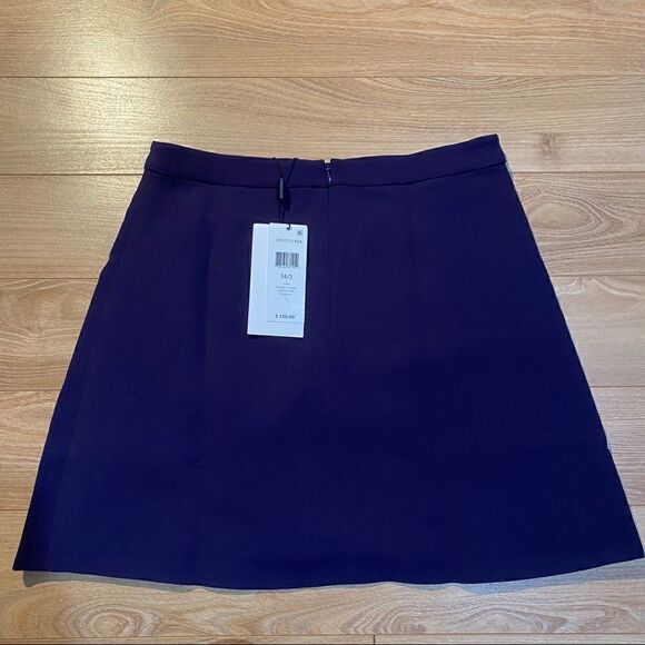 NWT Lacoste Purple & Black Color A-line Skirt - Picture 4 of 6